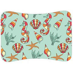 Coral Love Velour Seat Head Rest Cushion by designsbymallika