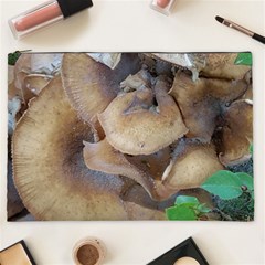 Close Up Mushroom Abstract Cosmetic Bag (xxl) by Fractalsandkaleidoscopes