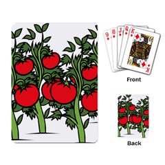 Tomato Garden Vine Plants Red Playing Cards Single Design (rectangle) by HermanTelo