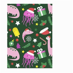Colorful Funny Christmas Pattern Large Garden Flag (two Sides) by Vaneshart