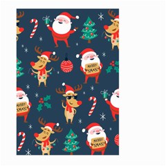 Funny Christmas Pattern Large Garden Flag (two Sides) by Vaneshart