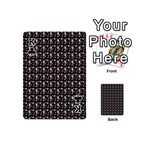 Chrix Pat Black Playing Cards 54 Designs (Mini) Front - ClubK