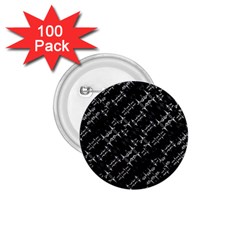 Black And White Ethnic Geometric Pattern 1 75  Buttons (100 Pack)  by dflcprintsclothing