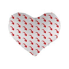 Create Your Own Custom Online Full Print Blank Template Standard 16  Premium Flano Heart Shape Cushions by startdesign
