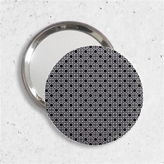 Pattern Formes Ronds Noir/blanc 2 25  Handbag Mirrors by kcreatif