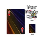 Rainbow Waves Mesh Colorful 3d Playing Cards 54 Designs (Mini) Front - Heart5