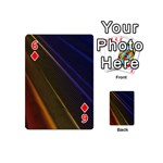 Rainbow Waves Mesh Colorful 3d Playing Cards 54 Designs (Mini) Front - Diamond6