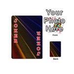 Rainbow Waves Mesh Colorful 3d Playing Cards 54 Designs (Mini) Front - Joker2