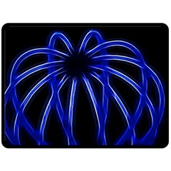 Light Effect Blue Bright Design Double Sided Fleece Blanket (large)  by HermanTelo