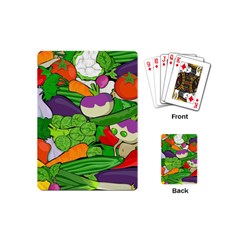 Vegetables Bell Pepper Broccoli Playing Cards Single Design (mini) by HermanTelo