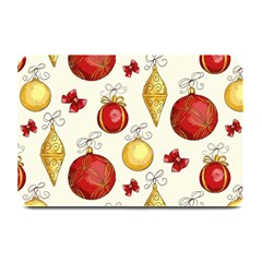 Vintage Christmas Pattern Background Plate Mats by Vaneshart