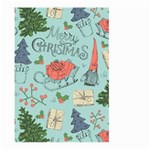 Vintage Christmas Pattern Large Garden Flag (Two Sides) Front
