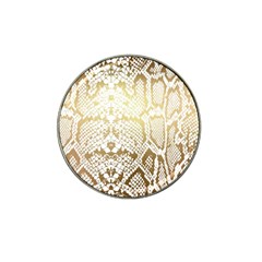 White And Gold Snakeskin Hat Clip Ball Marker (10 Pack) by mccallacoulture