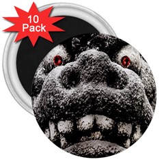 Monster Sculpture Extreme Close Up Illustration 2 3  Magnets (10 Pack)  by dflcprintsclothing