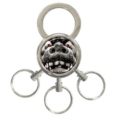 Monster Sculpture Extreme Close Up Illustration 2 3-ring Key Chain by dflcprintsclothing