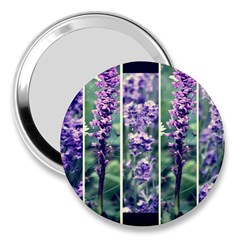 Collage Fleurs Violette 3  Handbag Mirrors by kcreatif