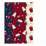 Flat Design Christmas Pattern Collection Art Large Garden Flag (Two Sides) Front