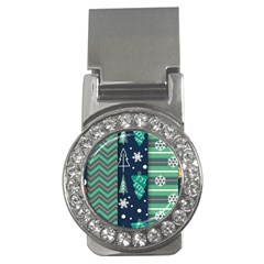 Flat Design Christmas Pattern Set Money Clips (cz)  by Vaneshart