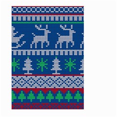 Knitted Christmas Pattern Large Garden Flag (two Sides) by Vaneshart