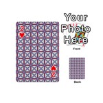 DF Donos Grid Playing Cards 54 Designs (Mini) Front - Heart2