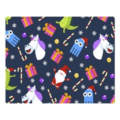 Colorful Funny Christmas Pattern Double Sided Flano Blanket (large)  by Vaneshart