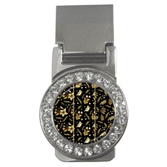 Golden Christmas Pattern Collection Money Clips (cz)  by Vaneshart