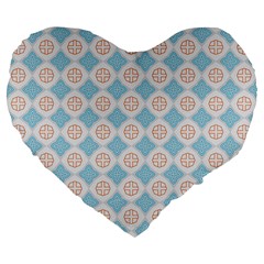 Df Perpetuum Large 19  Premium Flano Heart Shape Cushions by deformigo