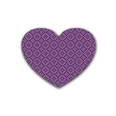 Df Vibrant Therapy Rubber Coaster (heart)  by deformigo