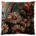Old Embroidery 1 1 Large Flano Cushion Case (Two Sides) Back