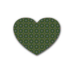 Df Chocolate Hills Rubber Coaster (heart)  by deformigo