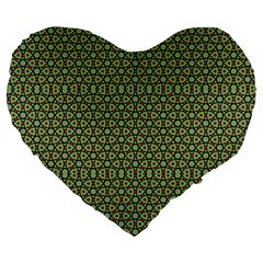 Df Lanika Large 19  Premium Flano Heart Shape Cushions by deformigo