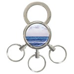 Pink Ocean Hues 3-Ring Key Chain Front