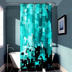 469823231 Glitch48 Shower Curtain 36  X 72  (stall)  by ScottFreeArt