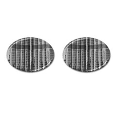 Architecture Structure Glass Metal Cufflinks (oval) by Vaneshart