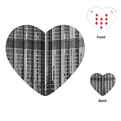 Architecture Structure Glass Metal Playing Cards Single Design (heart) by Vaneshart