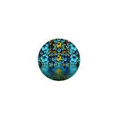 Flower Island And A Horizon 1  Mini Buttons by pepitasart