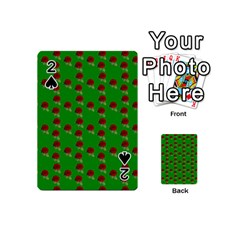 Rose In Green Playing Cards 54 Designs (mini) by snowwhitegirl
