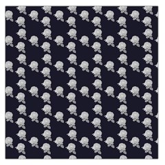White Rose In Blue Large Satin Scarf (square) by snowwhitegirl
