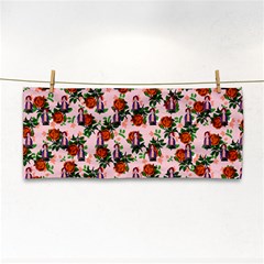 Fiola Pattern Pink Hand Towel by snowwhitegirl