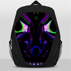 Demon Ethnic Mask Extreme Close Up Illustration Backpack Bag by dflcprintsclothing
