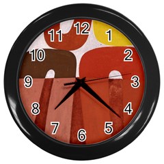 Sophie Taeuber Arp, Composition À Motifs D arceaux Ou Composition Horizontale Verticale Wall Clock (black) by Sobalvarro