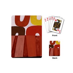 Sophie Taeuber Arp, Composition À Motifs D arceaux Ou Composition Horizontale Verticale Playing Cards Single Design (mini) by Sobalvarro