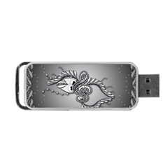 Decorative Clef, Zentangle Design Portable Usb Flash (one Side) by FantasyWorld7