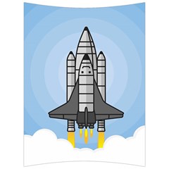 Rocket Shuttle Spaceship Science Back Support Cushion by Wegoenart