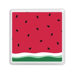 Minimalist Summer Watermelon Wallpaper Memory Card Reader (square) by Nexatart
