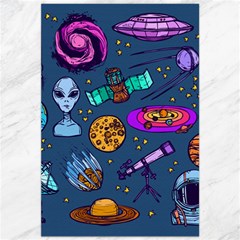 Space Sketch Set Colored Canvas 20  X 30  by Nexatart