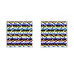 Shiny Flowers Cufflinks (square) by Sparkle