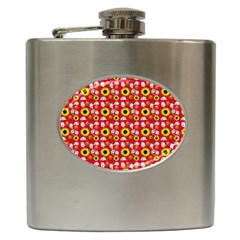 Hawaii Ghost Red Hip Flask (6 Oz) by snowwhitegirl