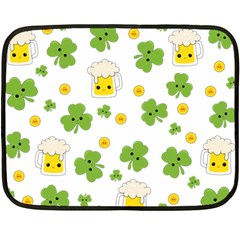 St Patricks Day Double Sided Fleece Blanket (mini)  by Valentinaart