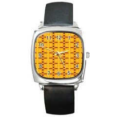 Digital Illusion Square Metal Watch by Sparkle